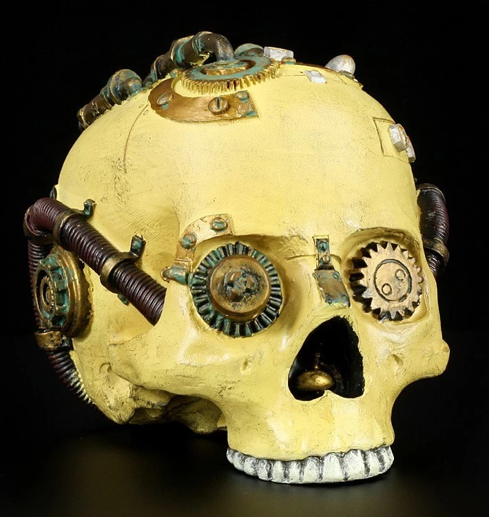 Steampunk Totenkopf - Bemalt