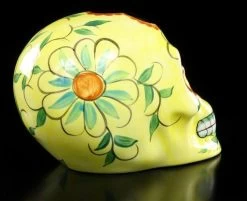 Mexikanischer Totenkopf - Keramik Gelb -Modell Und Figurengeschäft 9602 3 day dead skull 3 1280x1280