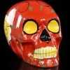 Mexikanischer Totenkopf - Keramik Rot