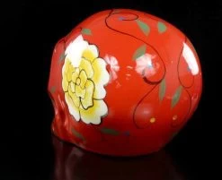 Mexikanischer Totenkopf - Keramik Rot -Modell Und Figurengeschäft 9603 2 dead skull 2 1280x1280