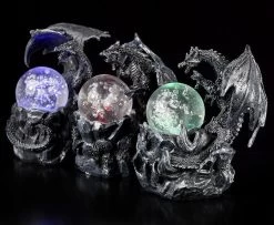 Schwarze Drachen Figuren Mit LED Glaskugeln - 3er Set -Modell Und Figurengeschäft 9759 2 schwarze drachen 2 1280x1280