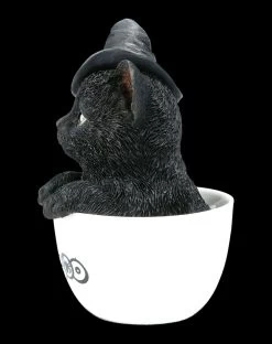 Schwarze Hexen-Katze In Tasse -Modell Und Figurengeschäft AMI 13802 Schwarze Hexen Katze in Tasse 4 1280x1280