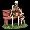 Skelett Figur Mit Hund - Love Never Dies