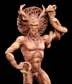 Götter Figur - Gehörnter Cernunnos - Terrakottafarben -Modell Und Figurengeschäft Cernunnos Figur 6 1280x1280