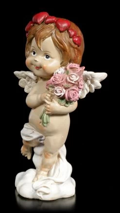Cherub Figur - Kleiner Engel Mit Blumenstrauß -Modell Und Figurengeschäft Cherub Figur Kleiner Engel Mit Blumenstrauss 2 1280x1280