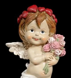 Cherub Figur - Kleiner Engel Mit Blumenstrauß -Modell Und Figurengeschäft Cherub Figur Kleiner Engel Mit Blumenstrauss 6 1280x1280