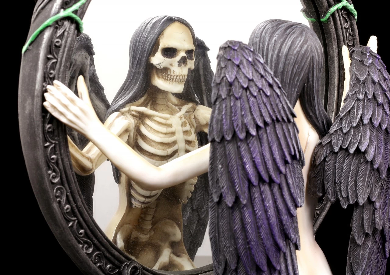 NEMESIS NOW Dark Angel Figur - Spiegelung Des Schicksals 4 NEMESIS NOW Dark Angel Figur - Spiegelung Des Schicksals – Bild 4