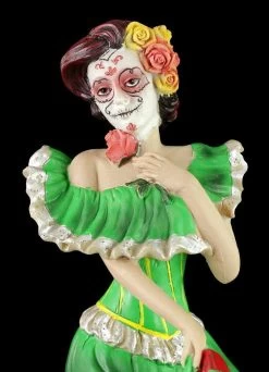 Flamenco Tänzerin - Day Of The Dead - Grün -Modell Und Figurengeschäft Day Dead Flamenco Gruen 9 1280x1280