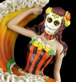 Flamenco Tänzerin - Day Of The Dead - Orange -Modell Und Figurengeschäft Day Dead Flamenco Orange 9 1280x1280
