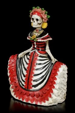 Skelett Figur - Rote Senorita DOD -Modell Und Figurengeschäft Day Of The Dead Skelett Figur Rote Senorita 2 1280x1280