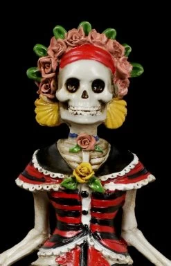 Skelett Figur - Rote Senorita DOD -Modell Und Figurengeschäft Day Of The Dead Skelett Figur Rote Senorita 6 1280x1280
