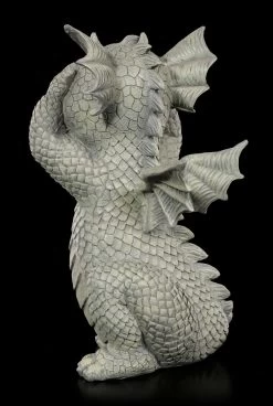 Drachen Gartenfigur - Hält Sich Die Augen Zu -Modell Und Figurengeschäft Drachen Gartenfigur Haelt Sich Die Augen Zu 2 1280x1280