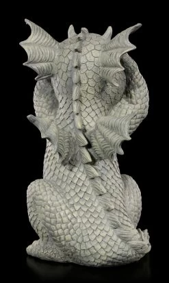 Drachen Gartenfigur - Hält Sich Die Augen Zu -Modell Und Figurengeschäft Drachen Gartenfigur Haelt Sich Die Augen Zu 3 1280x1280