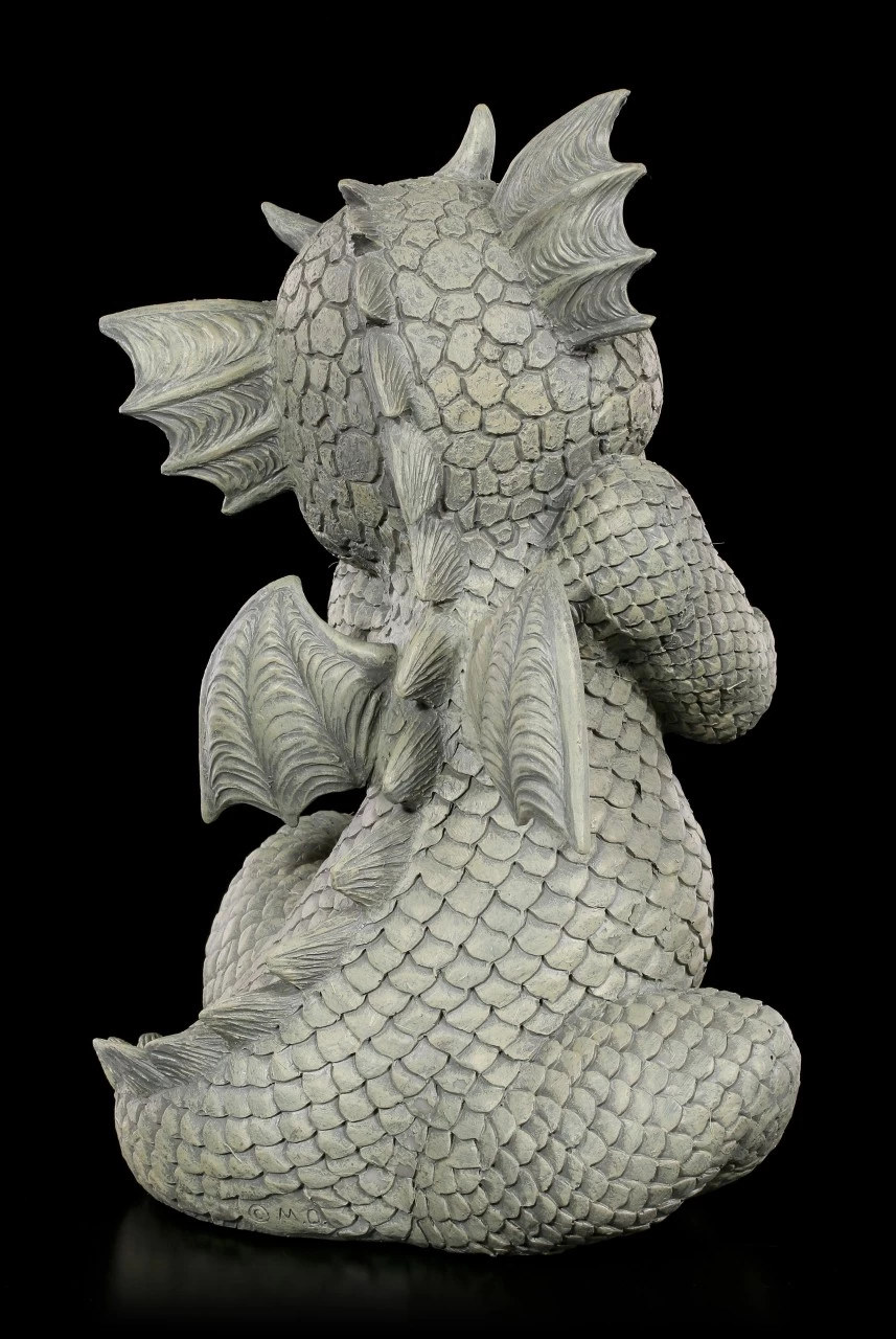 Drachen Gartenfigur - Lacht Sich Ins Fäustchen 3 Drachen Gartenfigur - Lacht Sich Ins Fäustchen – Bild 3