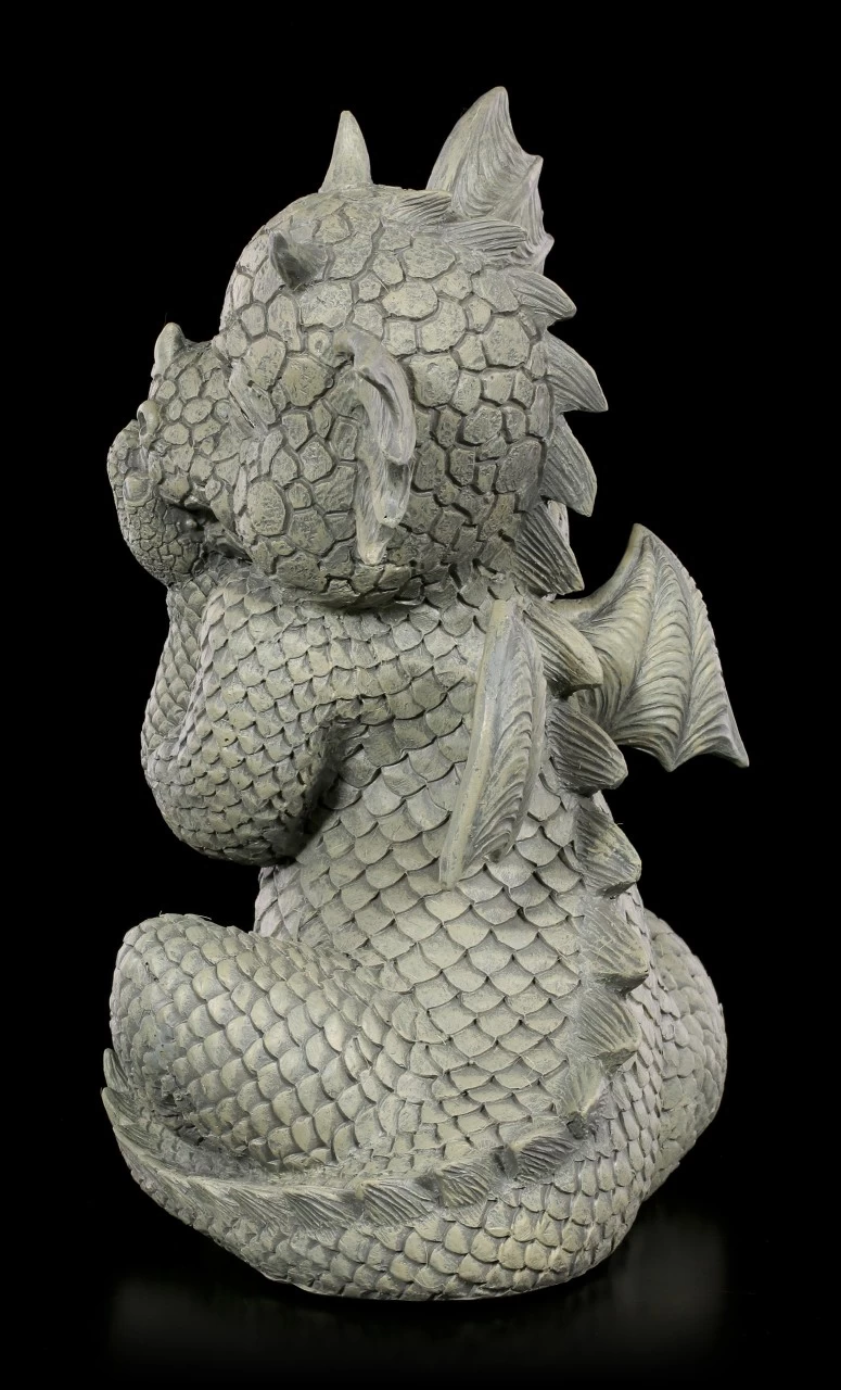 Drachen Gartenfigur - Lacht Sich Ins Fäustchen 4 Drachen Gartenfigur - Lacht Sich Ins Fäustchen – Bild 4