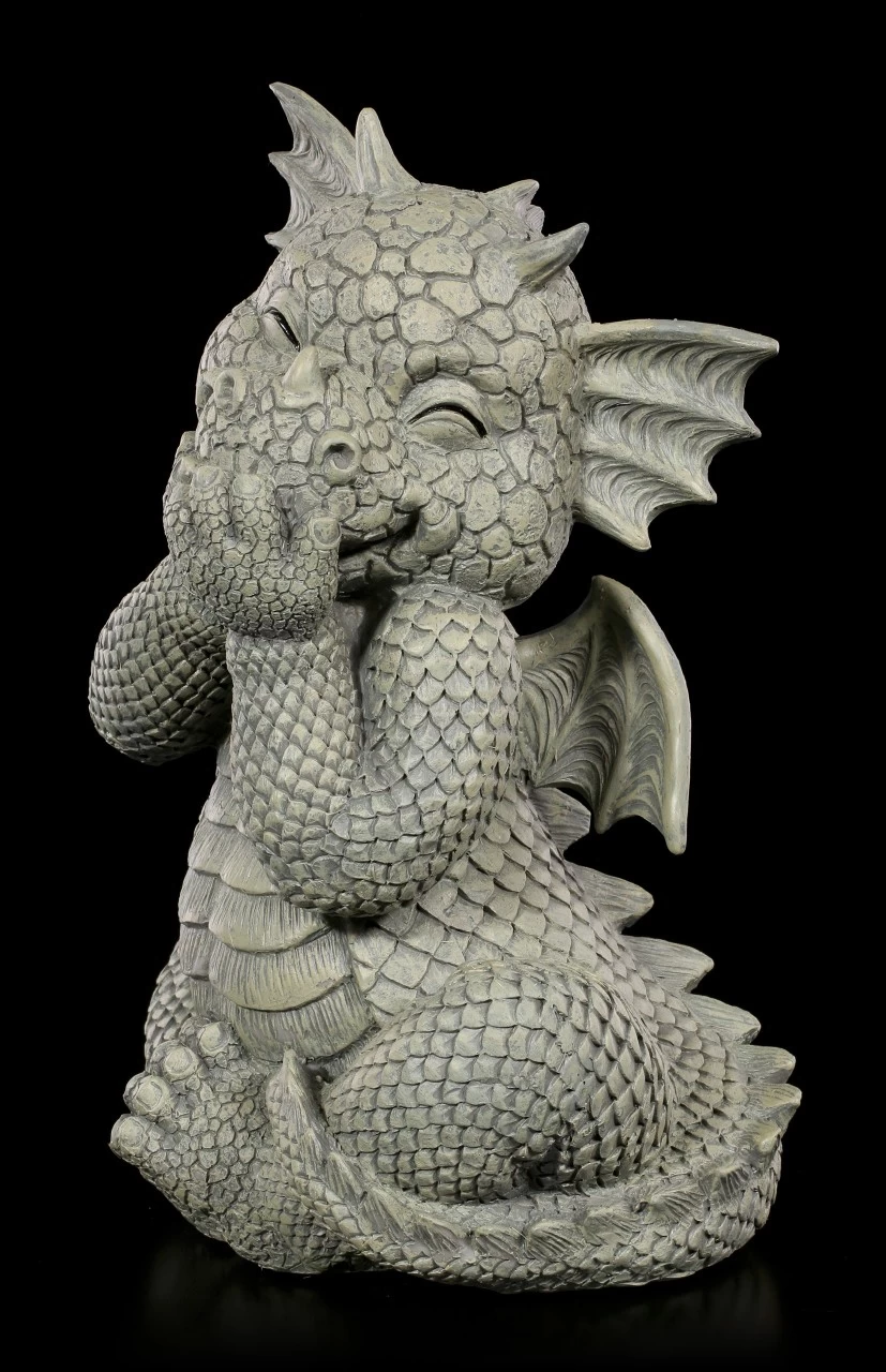 Drachen Gartenfigur - Lacht Sich Ins Fäustchen 5 Drachen Gartenfigur - Lacht Sich Ins Fäustchen – Bild 5