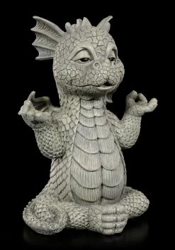 Drachen Gartenfigur - Meditation