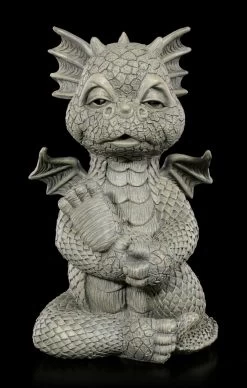 Drachen Gartenfigur - Yoga