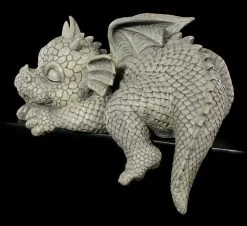 Drachen Kantenhocker Gartenfigur - Schaut Nach Links -Modell Und Figurengeschäft Drachen Kantenhocker Gartenfigur Schaut Nach Links 2 1280x1280