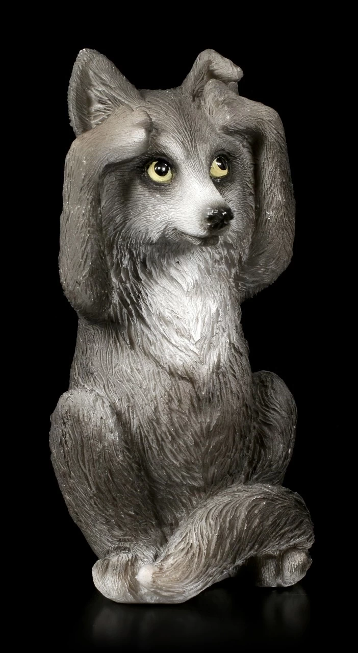 NEMESIS NOW Drei Weise Wolf Figuren - Nichts Böses 5 NEMESIS NOW Drei Weise Wolf Figuren - Nichts Böses – Bild 5