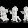 Drei Weiße Cherubim Figuren - Nichts Böses