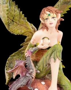 Elfen Figur - Dracolia Mit Blätterflügeln Und Drache -Modell Und Figurengeschäft Elfe Auf Pilz 9 1280x1280