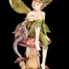 Elfen Figur - Dracolia Mit Blätterflügeln Und Drache