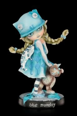 Elfen Figur Mit Teddy - Blue Monday