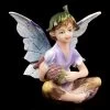 Kleine Elfen Figur - Junge Sitzend