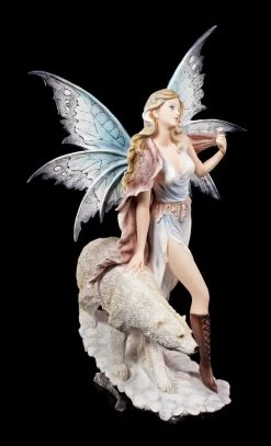 Elfen Figur - Milaileé Mit Eisbär -Modell Und Figurengeschäft Elfe Eisbaer 2 1280x1280