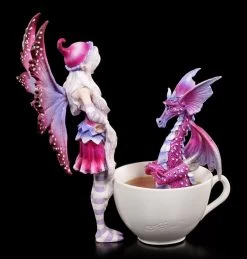 Elfen Figur Mit Tasse - Cup Fairy With Dragon -Modell Und Figurengeschäft Elfe Tasse Drache 2 1280x1280