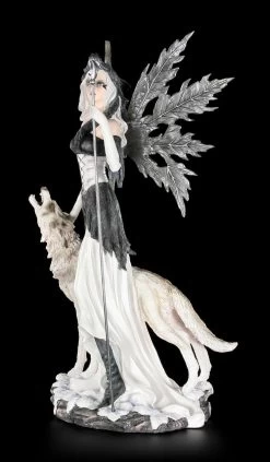 Elfen Figur Mit Wolf - Wächter Des Mondes Groß -Modell Und Figurengeschäft Elfe Waechter Mond 2 1280x1280