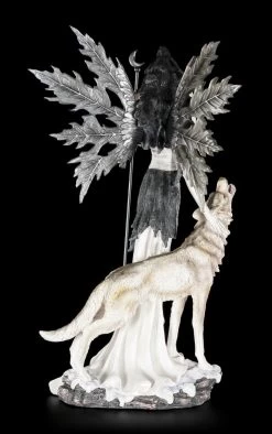 Elfen Figur Mit Wolf - Wächter Des Mondes Groß -Modell Und Figurengeschäft Elfe Waechter Mond 5 1280x1280