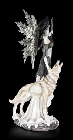 Elfen Figur Mit Wolf - Wächter Des Mondes Groß -Modell Und Figurengeschäft Elfe Waechter Mond 6 1280x1280