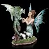 Elfen Figur - Arwen Mit Drachenbaby