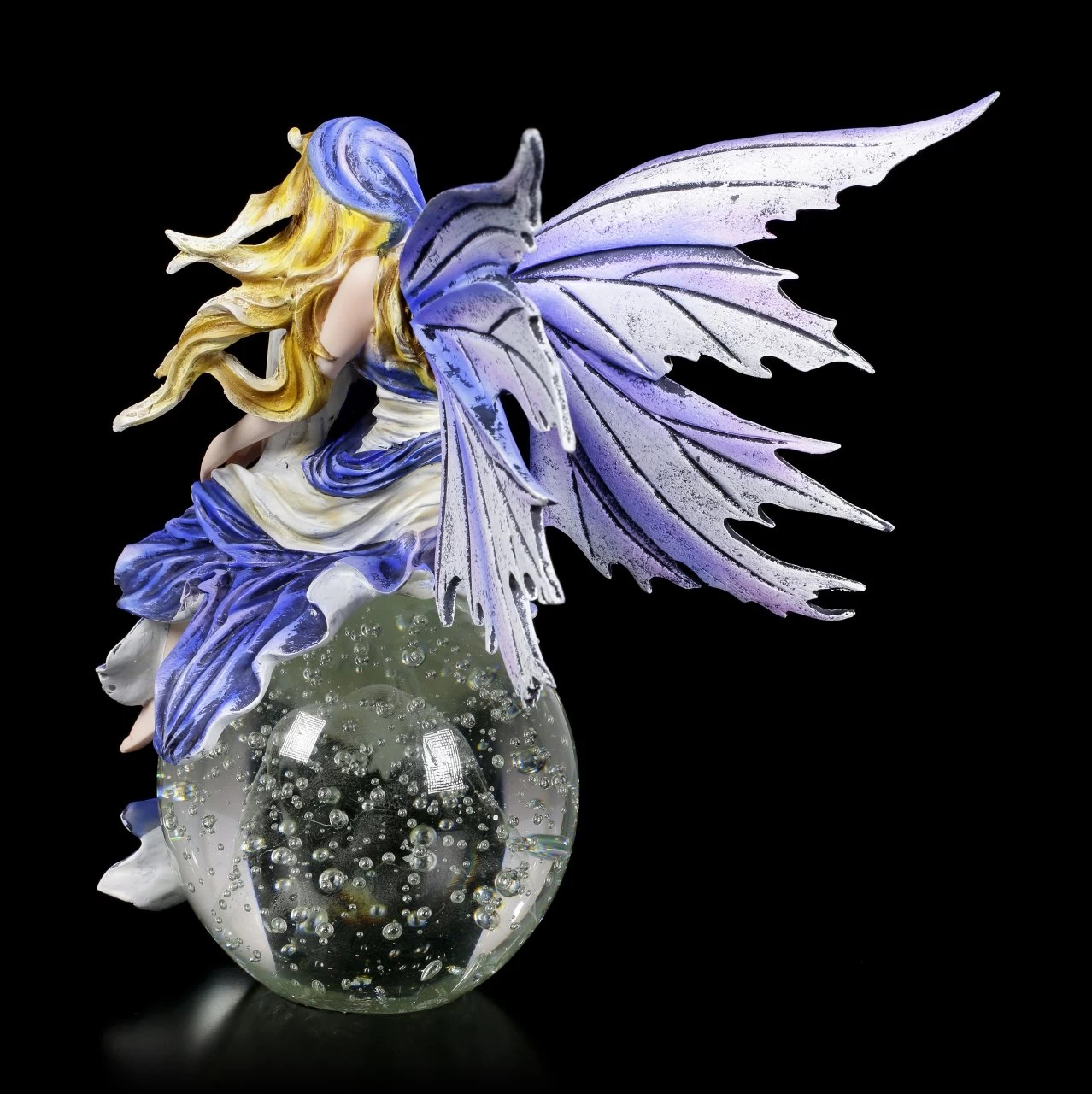 Elfen Figur Auf Glaskugel - Blue Dream 4 Elfen Figur Auf Glaskugel - Blue Dream – Bild 4