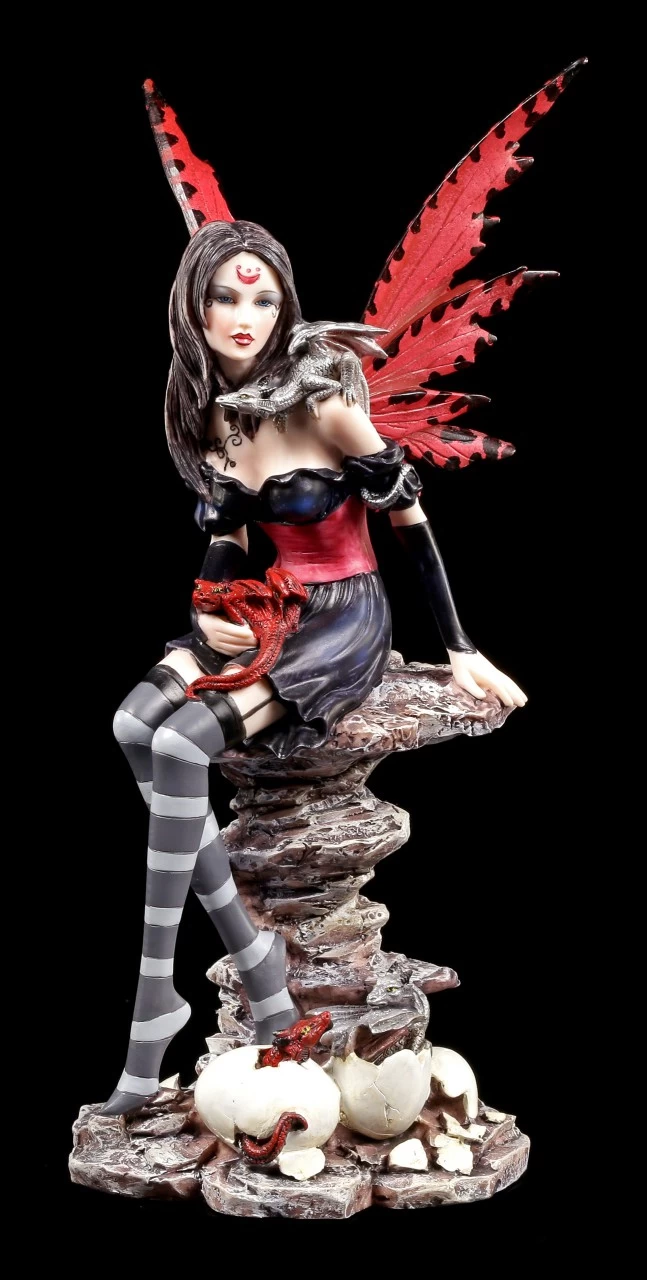 Elfen Figur Mit Drachen Jungen - Natascha 1 Elfen Figur Mit Drachen Jungen - Natascha