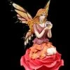 Elfen Figur - Isara Auf Rosenblüte Mit Kristallkugel