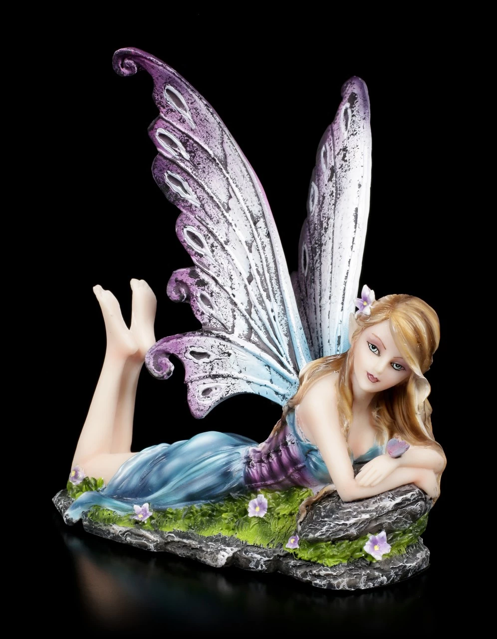 Elfen Figur - Kontania Liegt Auf Wiese 2 Elfen Figur - Kontania Liegt Auf Wiese – Bild 2