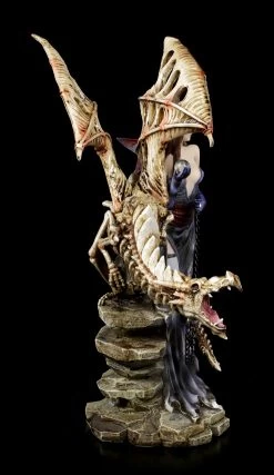 Dark Angel Figur - Larua Mit Skelett Drache -Modell Und Figurengeschäft Elfen Figur Larua Mit Skelett Drache 2 1280x1280