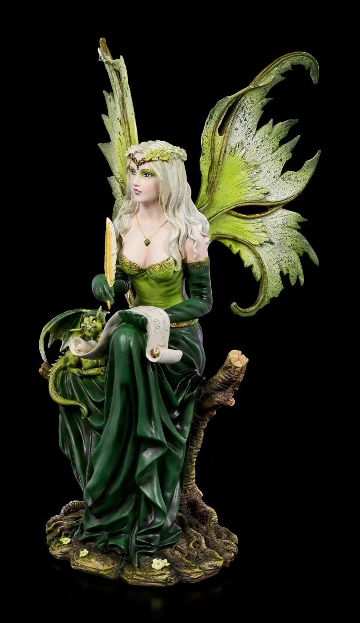Elfen Figur - Prinzessin Gaia Mit Drache 3 Elfen Figur - Prinzessin Gaia Mit Drache – Bild 3