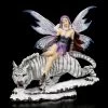 Elfen Figur - Magierin Mit Säbelzahntiger