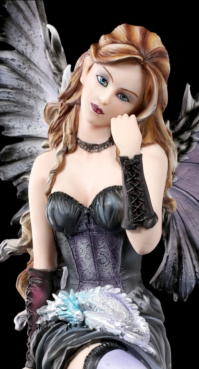 Elfen Figur Groß - Ruti Sitzend Mit Drache 7 Elfen Figur Groß - Ruti Sitzend Mit Drache – Bild 7