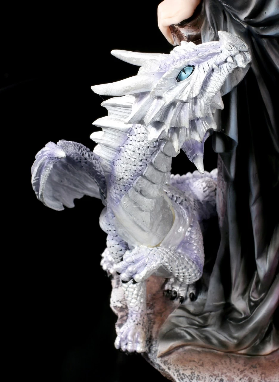 Elfen Figur Groß - Ruti Sitzend Mit Drache 8 Elfen Figur Groß - Ruti Sitzend Mit Drache – Bild 8