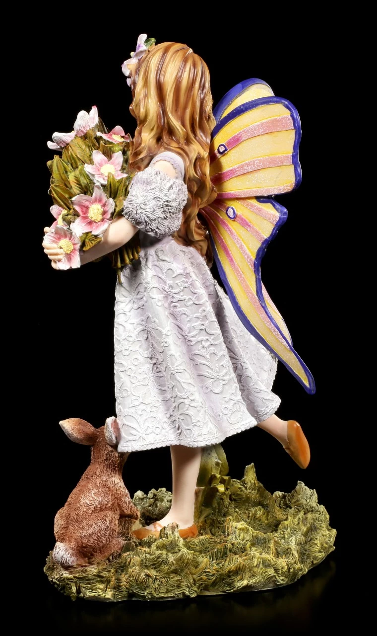 Elfen Figur - Shanty Mit Blumen Und Hase 4 Elfen Figur - Shanty Mit Blumen Und Hase – Bild 4