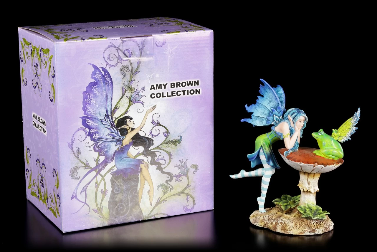 Elfen Figur Mit Frosch - Frog Gossip 9 Elfen Figur Mit Frosch - Frog Gossip – Bild 9