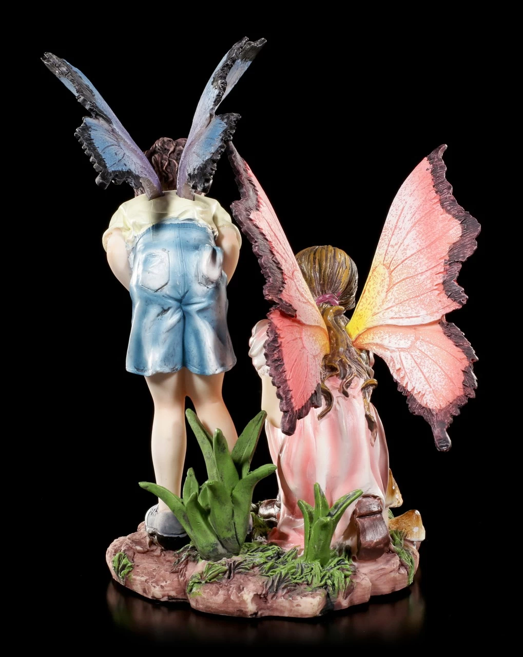 Elfen Figuren - Junge Und Mädchen Beim Spielen 4 Elfen Figuren - Junge Und Mädchen Beim Spielen – Bild 4