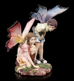 Elfen Figuren - Junge Und Mädchen Beim Spielen