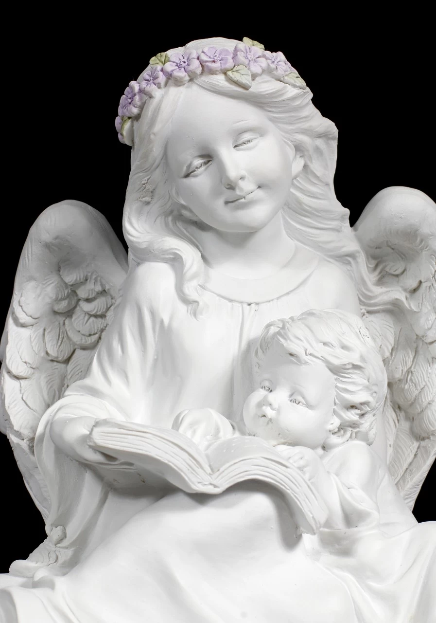 Engel Figur Mit Kind Und Buch 7 Engel Figur Mit Kind Und Buch – Bild 7