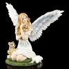 Engel Figur - Nariel Mit Tigerbabys
